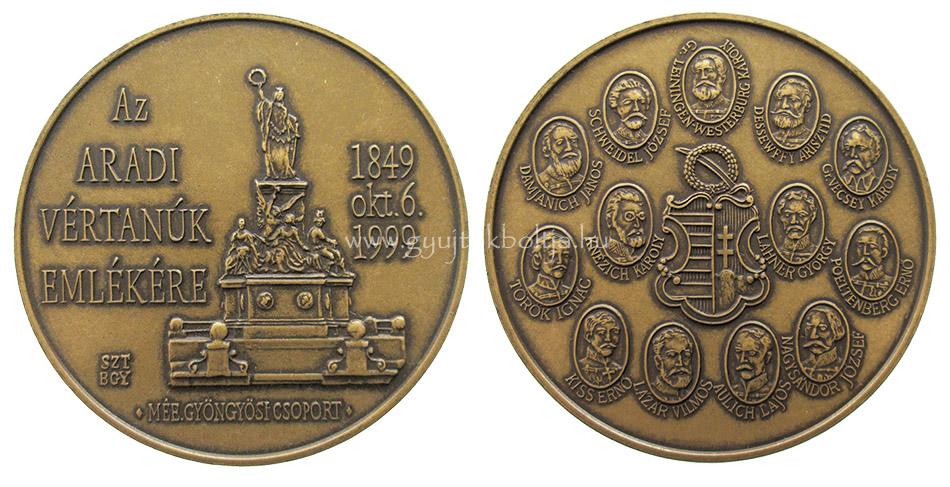 M�E BGY - SZT: Az aradi v�rtan�k eml�k�re 1849-1999 z�r��rem